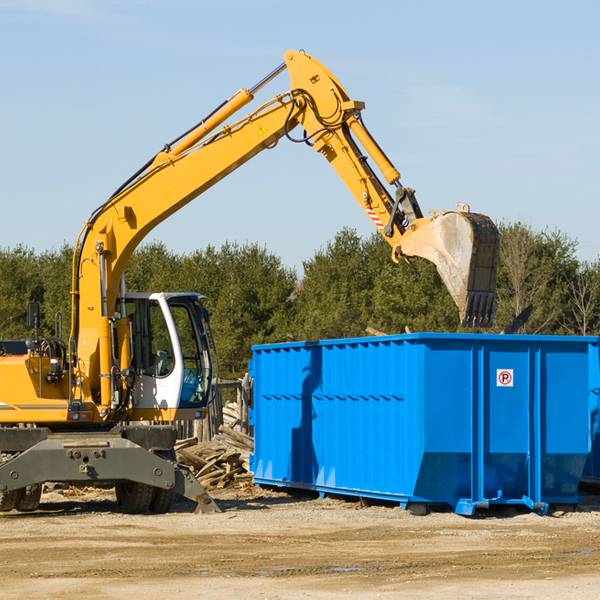 can i choose the location where the residential dumpster will be placed in Miles PA